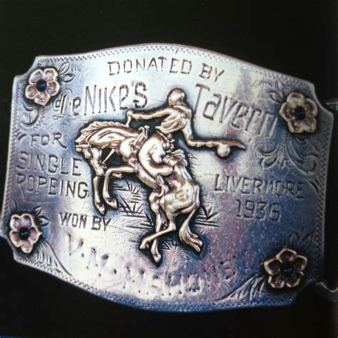 Vintage Silver Buckle Rodeo Belt Buckles Belt Buckles Western Belt