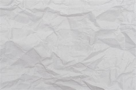 White Crumpled Paper Texture Background Close Up Stock Photo Image