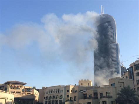 Smoke Billows From Dubai Skyscraper After Raging Fire Culture