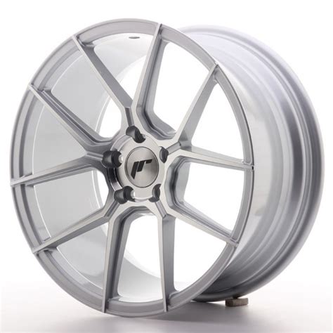 Japan Racing Wheels Jr Silver Machined X Japan Racing Jr Wheels Inkl Montagekit