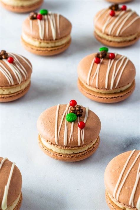 Gingerbread Macarons Recipe Xmas Desserts Macaron Flavors Macaron