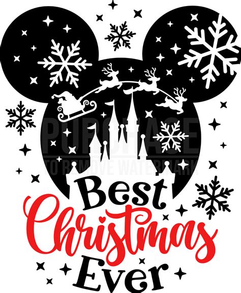 Best Christmas Ever Svg Mickey Svg Disney Svg In 2022 Disney