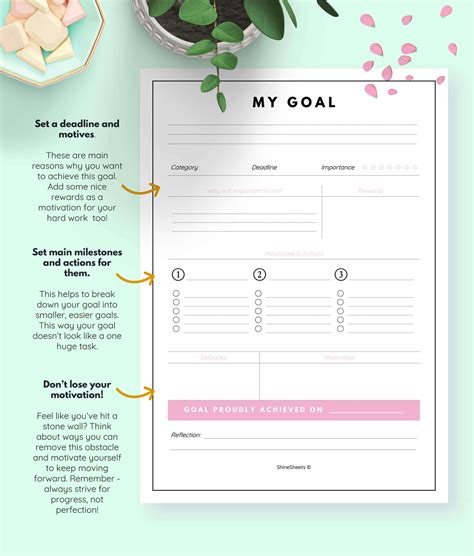 Free Goal Planner Printable That Helps You Set Goals Without Overwhelm