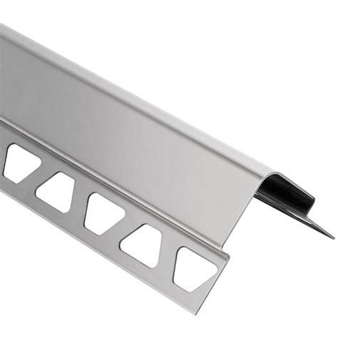 Schluter Systems Eck E 025 In W X 985 In L Stainless Steel Outside Corner Tile Edge Trim In