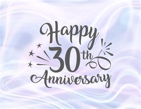 Happy 30th Anniversary Svg Pearl Wedding Thirty T