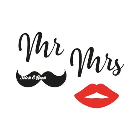 Mr And Mrs Svg Jpeg File Great For Circut Silhouette And Etsy