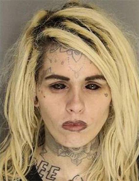 Mugshot Of Woman With Black Eyes Blond Hair Goes Viral