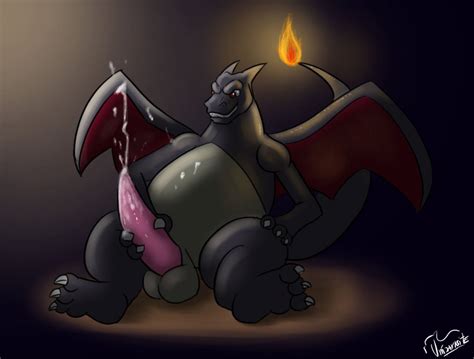 Rule 34 Barefoot Black Skin Charizard Claws Cum Fire Front View Horns