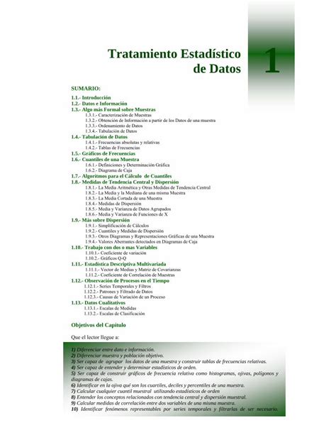 Pdf Estadistica Tratamiento Estadistico De Datos Dokumen Tips