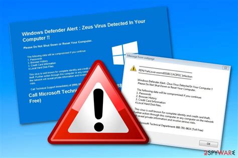 Remove “windows Defender Alert Zeus Virus” Tech Support Scam Removal