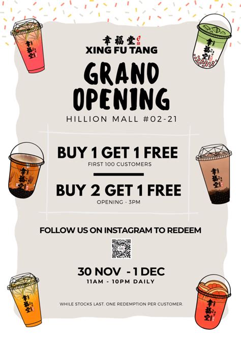 Xing fu tang specialises in bringing happiness through quality beverages. Xing Fu Tang SG Buy 1 GET 1 FREE for 1st 100 Customers ...