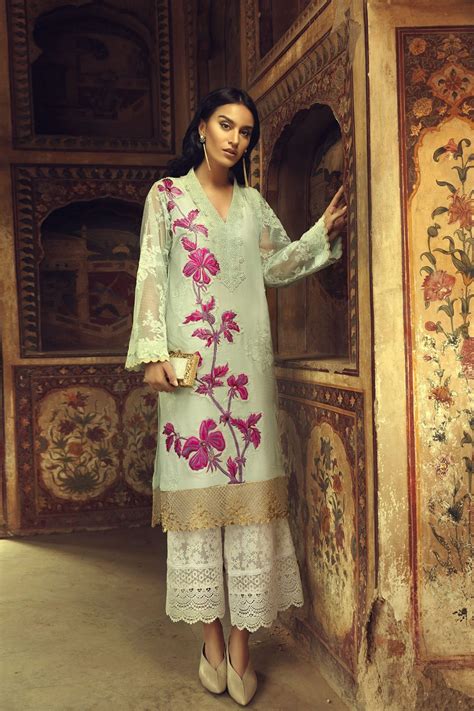 Elegant Mint Embroidered Pakistani Eid Dress By Ammara Khan Official Online Shopping In Pakistan