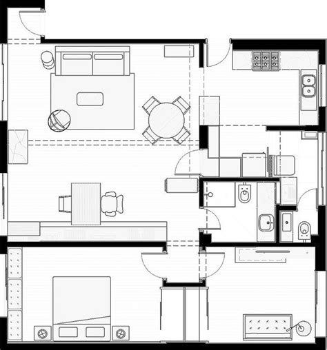 Yn Apartment By Am Studio De Arquitetura Studio Floor Plans Floor