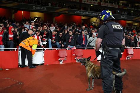 Arsenal Facing Uefa Charges After Crowd Chaos Delays Europa League Tie