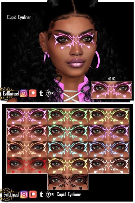 The Sims Resource Sims 4 Eyeliner Evilquinzel Cupid Eyeliner