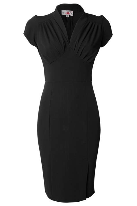 Miss Candyfloss 50s Mavis Black Pencil Dress Black Pencil Dress Fashion Clothes