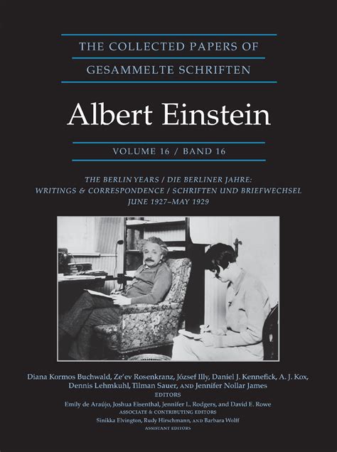 The Collected Papers Of Albert Einstein Volume 16 Documentary Edition