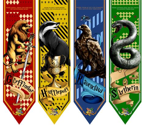 Hogwarts House Banners By Ratatoskas On Deviantart