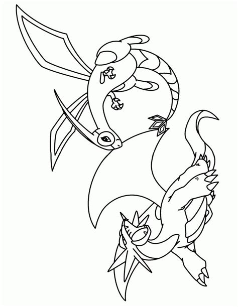 Pokemon Salamence Coloring Pages