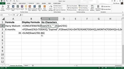 How To Use The Formulatext Function In Excel Youtube
