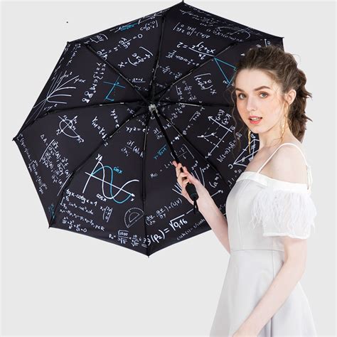 Elegant Math Prince Umbrella Rain Women Folding Umbrellas Female