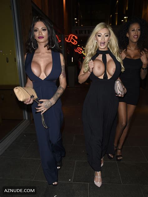 Sophie Dalzell Flashes Boobs With Nicki Valentina In Manchester Aznude
