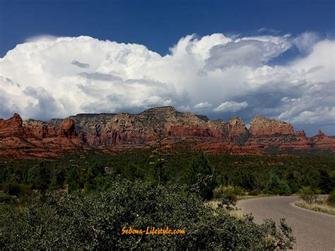 Monsoon Thunderstorm Over Soldiers Pass West Sedona Sedona Soldier