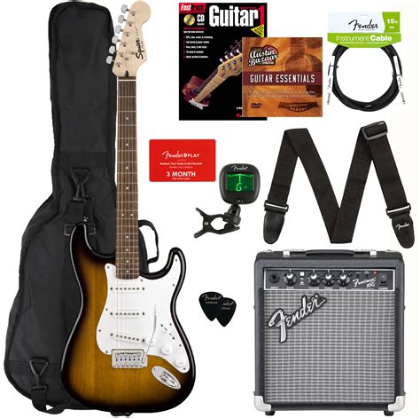 Fender Squier Stratocaster Pack Sunburst W Frontman 10G Amplifier