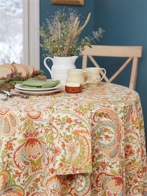 Paisley Fresco Round Tablecloth Kitchen And Table Linens Tablecloths