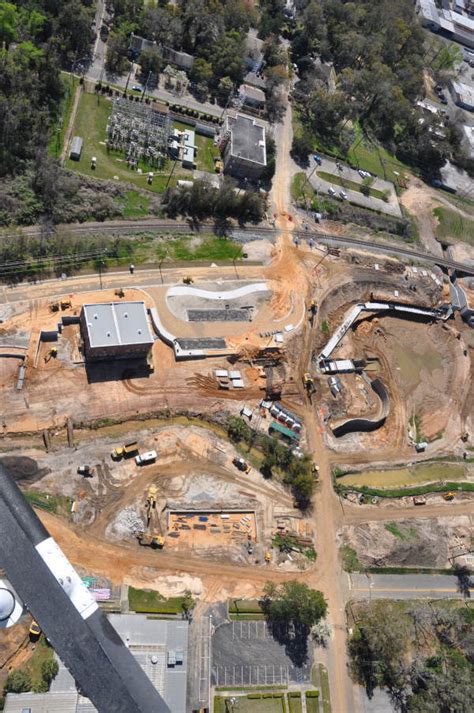 Florida Memory Aerial View Looking South Over Construction At