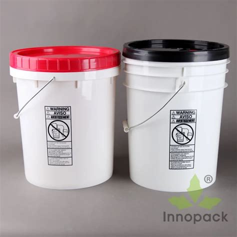 White Pp Screw Top L Plastic Buckets Wholesale Pail Liter With Screw Lid With Handles Buy