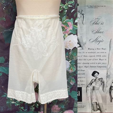 50s Olga Girdle Panty Sheer Magic Shapewear Lingerie Etsy