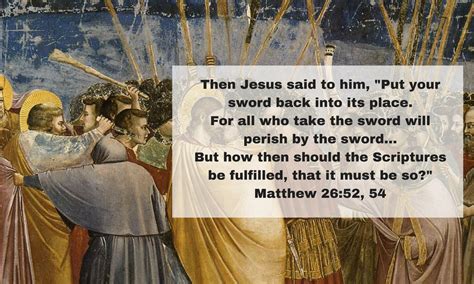 He believed one thing, but did something else. Jesus, Peter, and the Sword