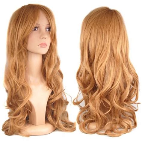 Yellowred Hair Fashion Anime Wigs Air Volume High Temperature Soft Hair Silk Bulk Hair Long