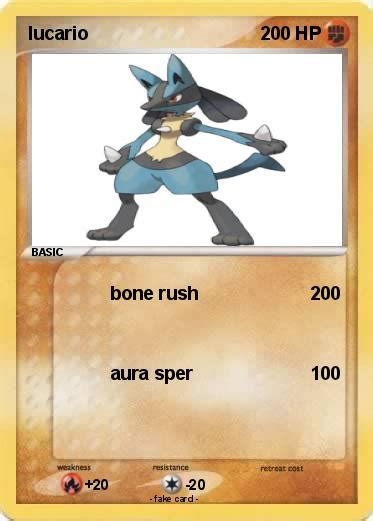 Pokémon Lucario 4798 4798 Bone Rush My Pokemon Card