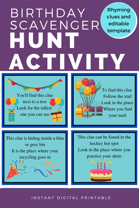 Pin On Kids Scavenger Hunts And Puzzles