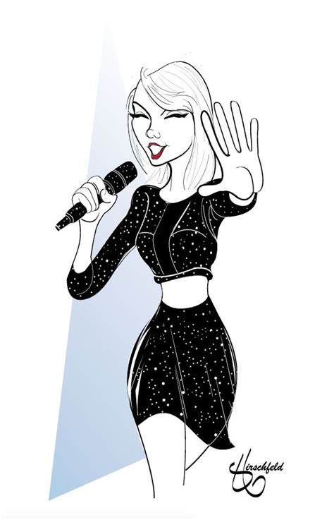 Taylor Swift Drawing By Matt Hirschfeld Caricature Drawing Taylor
