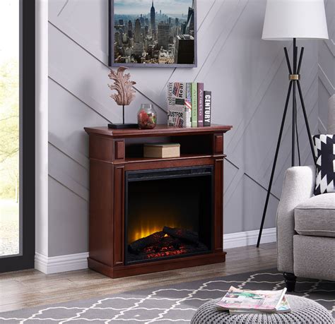 Bold Flame 32 Inch Infrared Electric Fireplace In Chestnut