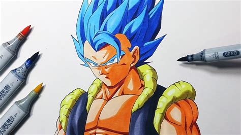 Drawing Tutorial How To Draw Gogeta Super Saiyan Blue Step By Step Instructions Youtube