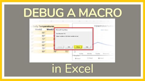 How To Debug A Macro In Excel Tutorial Youtube