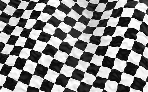 Download Wallpapers 4k 3d Checkered Flag Racing Flag Black And White