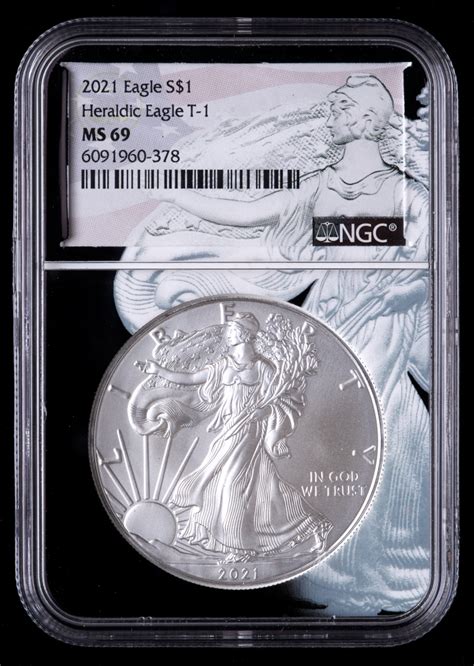 2021 American Silver Eagle 1 One Dollar Coin Heraldic Eagle Eagle