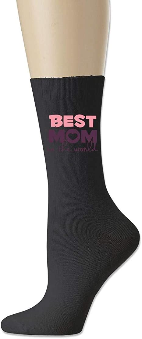 World Best Mom Unisex Cotton Crew Socks Casual Stocking Uk