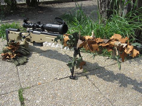 Picture Sniper Rifle Camouflage Accuracy International Aw 338