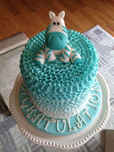 Any theme, any occasion, an edible cake q: Baby Boy Shower Cake I Made - CakeCentral.com