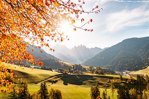 Pictures Italy Village St Magdalena Village Val Di Funes Valley