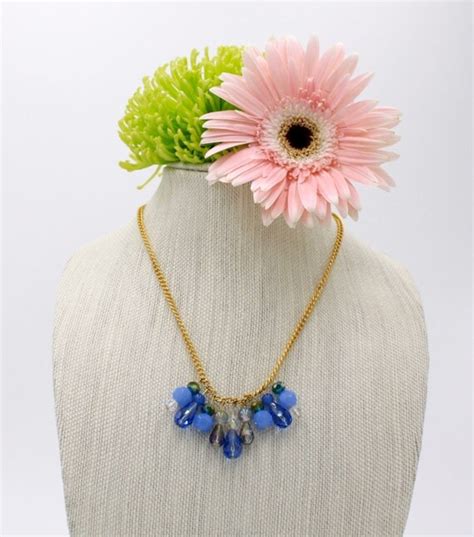 Items Similar To Blue Gemstone Necklace On Etsy