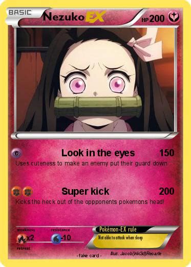 Nezuko Kamado Scp Foil Card Demon Slayer X Pokemon Lagoagriogobec