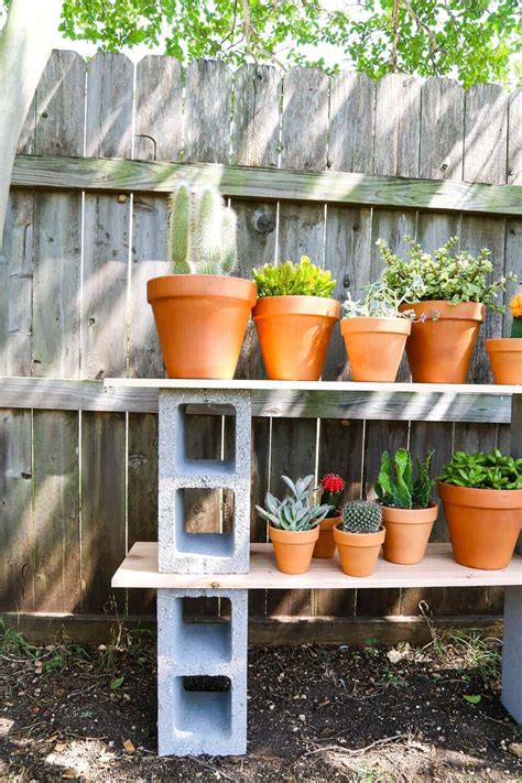 Cinder Block Shelves For Plants - Plant Shelves