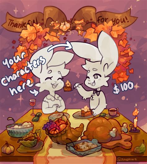 thanksgiving ych open by me kayphiart r furry